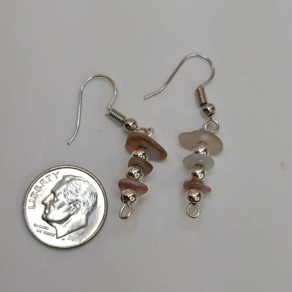 Abalone Shell Earrings Handmade - Picture 7 of 10